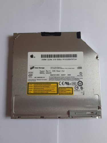 Lectograbadora Dvdrw  Apple Macbook A1181 Gs22n