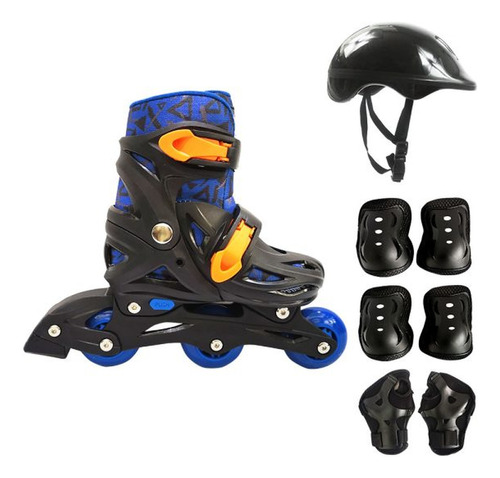 Patins Infantil Inline Radical Ajustável 35 Ao 38 - Dmr6080