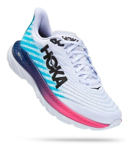 Tênis Hoka One One Mach 5 Branco/azul Masculino