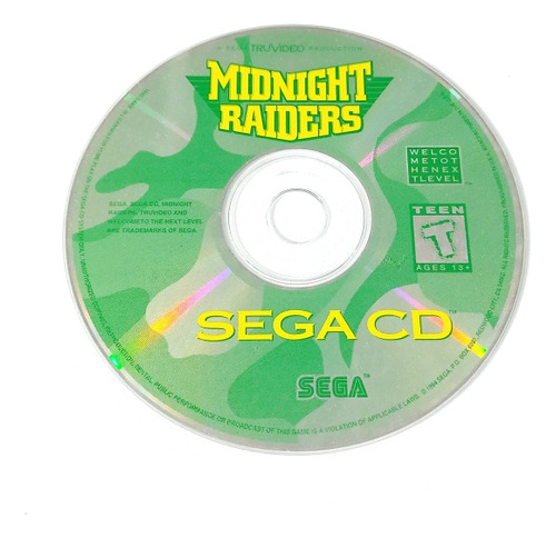 Midnight Raiders Loose - Original Sega Cd