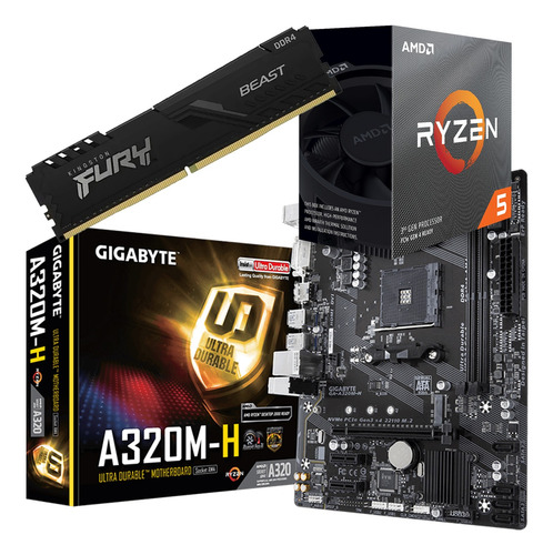 Combo Actualiz. Pc Gamer Amd Ryzen 5 5600g + 8gb Martinez