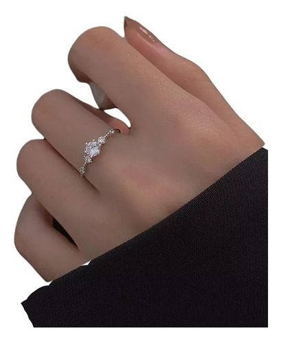 Anillo Zirconia Plata 925 Moda Regalo