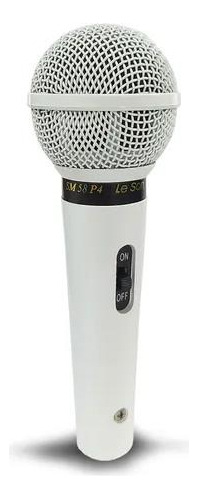 Microfone Profissional Com Fio Cardióide Leson Sm58 P4 Preto