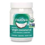 Aceite De Coco Orgánico Sin Refinar 100% Puro 444ml Nutiva
