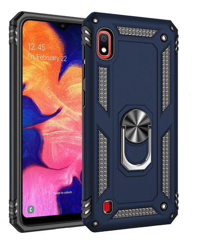 Funda Para Samsung Con Sporte Anillo Uso Rudo Anticaída 