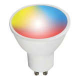 Lampara Led Smart Dicroica Rgb Wifi Gu10 5w Tbcin Color De La Luz Amarillo, Blanca, Rgb