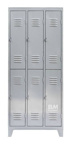 Lockers Metalicos Guardarropas 6 Puertas! Cierre Candado!