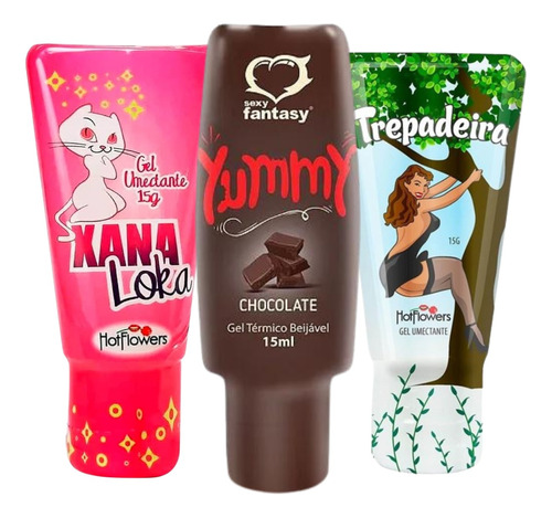 Combo Excitante Feminino Trepadeira + Xanaloka + Gel Térmico