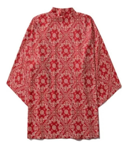 Kimono Cardigan Saco Rojo Elegante Moderno Art. N Reempacado