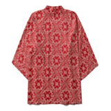 Kimono Cardigan Saco Rojo Elegante Moderno Art. N Reempacado