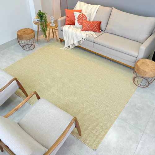 Tapete Sala 2,00x1,50 Tapete Sisal Sem Pelo Promoção+brinde