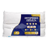 Kit 2 Travesseiro Ortopédico Cervical Lavável Fibra Fibrasca