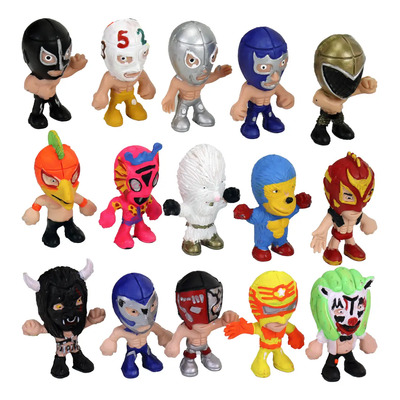 Set 5  Luchadores Juguete Plastico Lucha Libre Mexicana | Meses sin interés