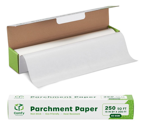 Papel Pergamino Blanco Para Hornear, 15 Pulgadas X 200 Pies,