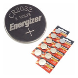 Bateria Cr 2032 Tipo Moeda Energizer Cartela C/ 10 Baterias