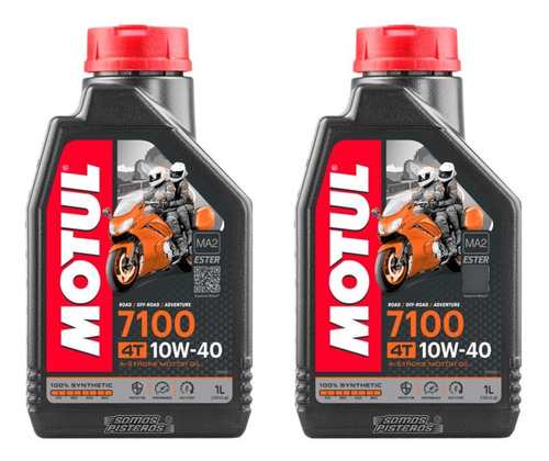 2l Aceite Motul 7100 Sintetico Pulsar Ktm Duke Rc Dominar