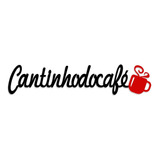 Frase Decorativa Cantinho Do Café Xícara Vermelha Mdf 3mm