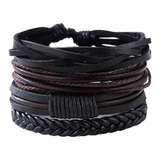 Pulsera Hombre Y Mujer De Cuero - Moda Elegante Vikingo