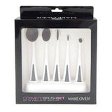 Makeover Kit X5 Brocha Maquillaje Profesional Pelo Sintetico Color Blancas