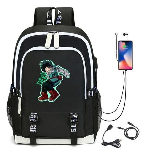 Smile Cute Deku Mochila Anime Cosplay My Hero Academia Scho