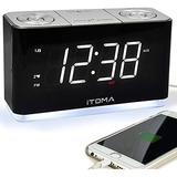 Radio Reloj Despertador, Radio Fm Digital, Alarma Dual,...