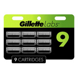 Gillette Labs Lâminas Barbear C/barra Esfoliante -9 Recargas