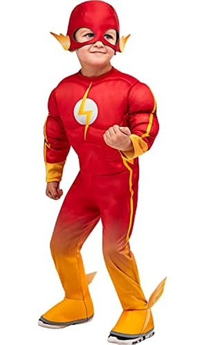 Disfraz D Dc Flash P Halloween P Niños Rubies Multicolor ;o