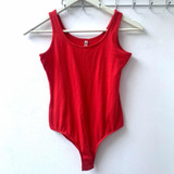 Body Sin Mangas Rojo De Algodón Talla Xs Marca Issimo, Usado