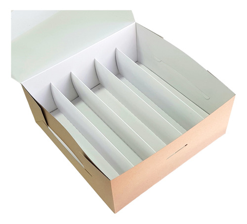 Caja Para Picadas 25*25*10 + Separador-divisor-desayunos X 5