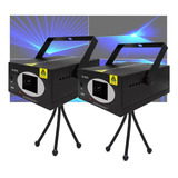 Kit 2 Laser Azul Holografico Tipo B500 200mw Festa Dj