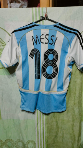 Camiseta  Selección Argentina 2006 Messi 19 Y 18 Chico/dama 