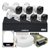 Kit Cftv 6 Câmeras Segurança Intelbras Residencial Dvr 1008c