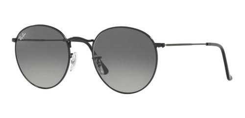 Lentes De Sol Ray-ban Round Metal - Gris 50mm