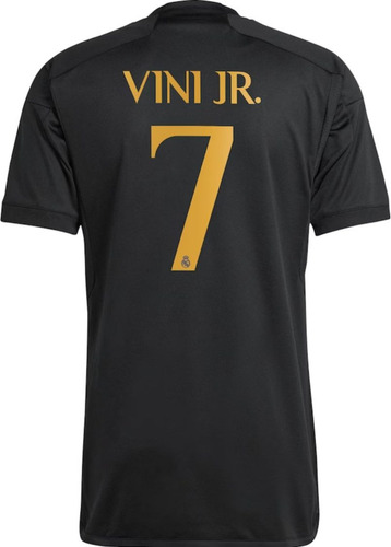 Jersey Real Madrid 2024 Tercero Negro Vinicius