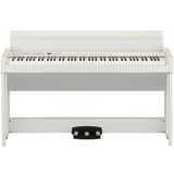 Teclado Piano Digital Korg C1 88 + Mueble Color White
