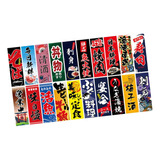 .. Banderas Colgantes Del Empavesado Del Sushi Japonés 20pcs