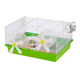 Hamstera Ferplast Cage Milos Flowers Blanca