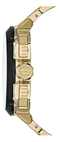 Reloj De Cuarzo De Acero Inoxidable Para Hombres Diesel Color De La Correa Dorado Color Del Bisel Diesel Watches Color Del Fondo Diesel Watches