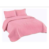Cubre Cama Cobertor Pink Flower Pink 2.5 Plaza King