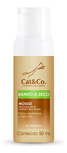 Cat & Co Mousse Banho A Seco Para Gatos 50 Ml
