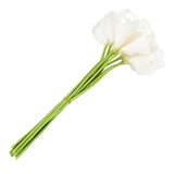 Ramo De Novia De Calla Lily, 10 Cabezas, Látex, Real Touch K