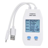 Uni-t Lcd Usb Tester Detector Voltímetro Amperímetro Medidor