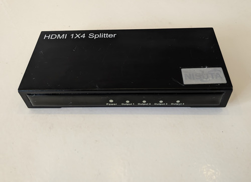 Splitter Hdmi 4 Salidas Nisuta 1080 4k Con Fuente