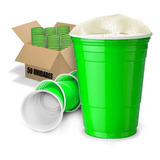 Copo Americano 50un Beer Pong Red Cup Cor Verde Brilhante