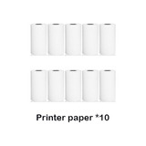 10 Rollos De Papel De Impresión Térmica Para Impresoras Mini