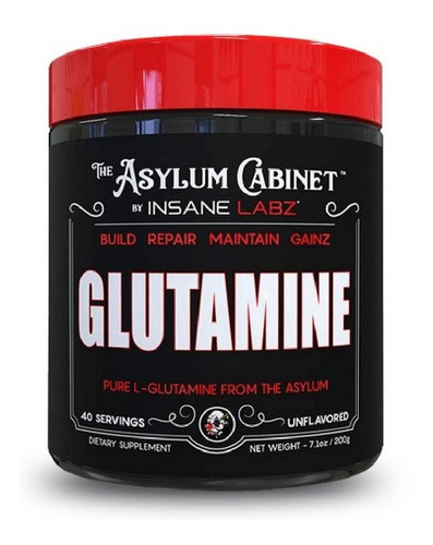 Glutamina Insane Labz Glutamina Monohidratada 40 Porciones
