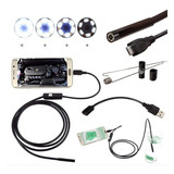 Cámara Endoscopio Android Pc  De 5m Led Sumergible Flex 7mm