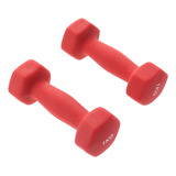 Mancuernas Ergonómicas Rojas De 1 Kg Para Mujer, Yoga Y Fitn