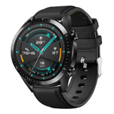 Correa Piel Genuina/silicon Para Huawei Watch Gt 2 46mm