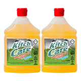 Kitch Care 2 Detergentes Desincrustante Alcalino  1 Litro